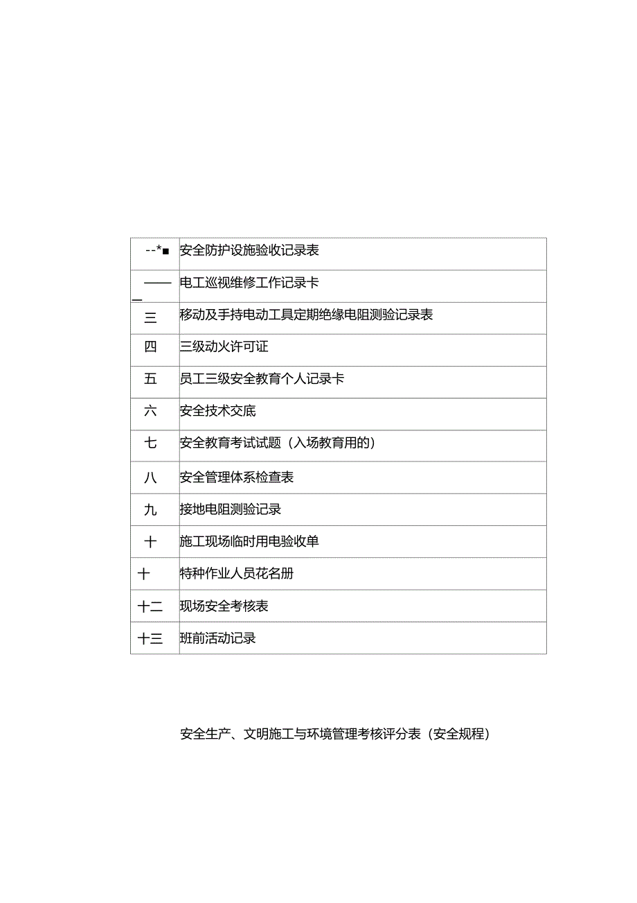 施工现场全套安全生产检查考核表_第2页