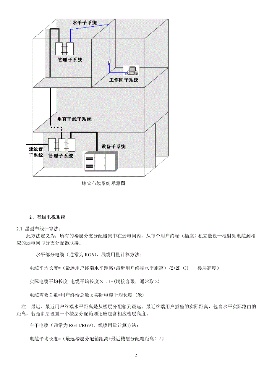 (完整版)弱电系统工程线缆计算方法.doc_第2页