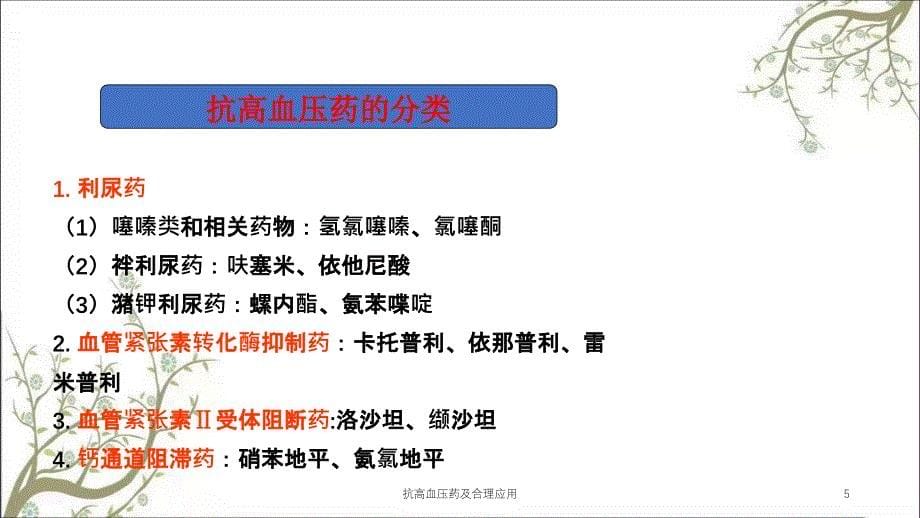 抗高血压药及合理应用课件_第5页