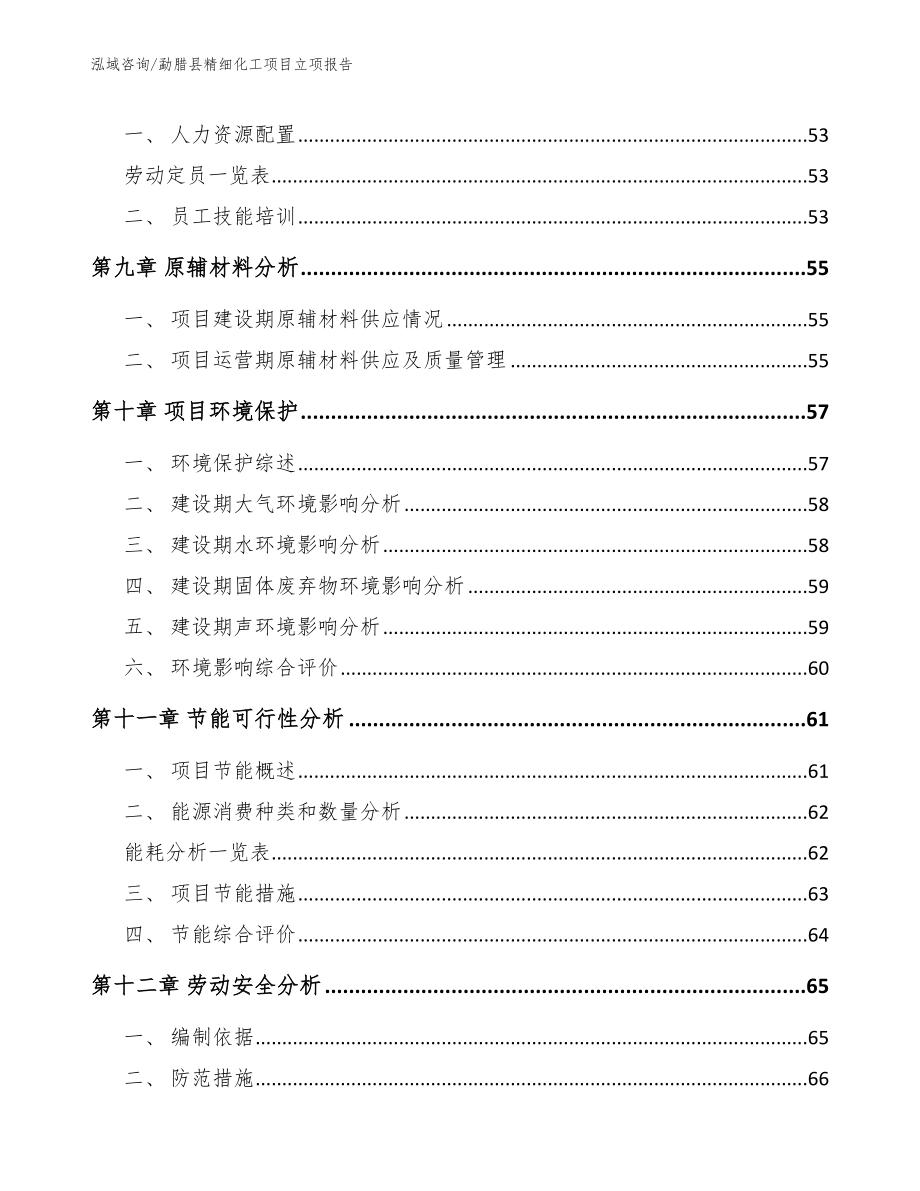 勐腊县精细化工项目立项报告_第4页