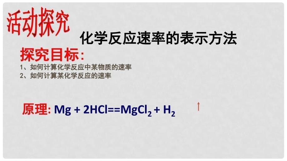 高中化学 第二章 化学反应的方向、限度与速率 第3节 化学反应的速率（第1课时）课件2 鲁科版选修4_第5页