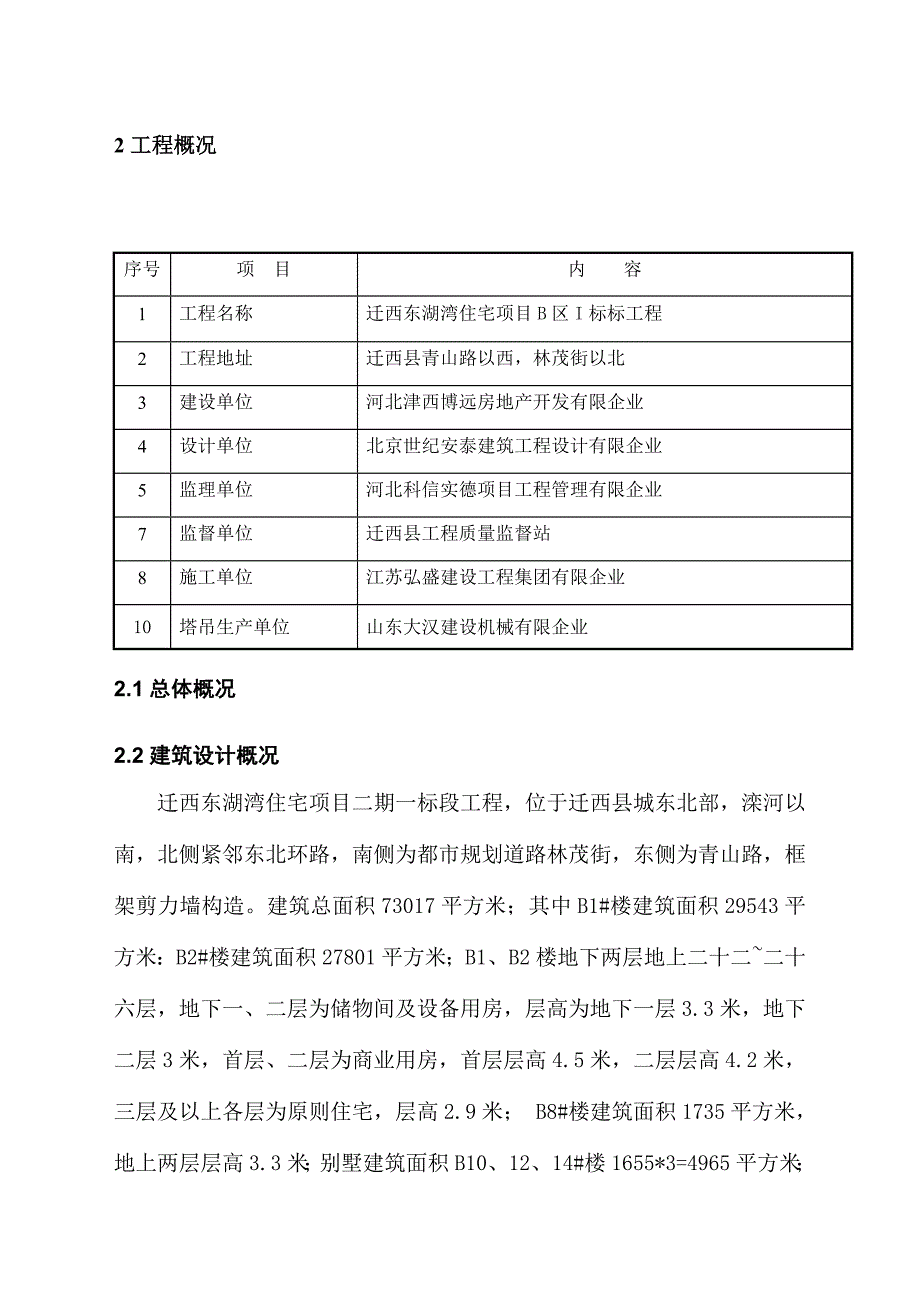 迁西东湖湾住宅项目塔吊工程施工方案_第3页