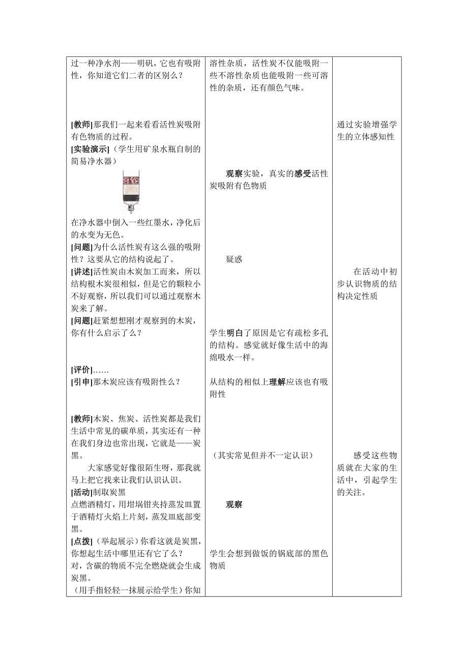 金刚石、石墨、C60教学设计_第5页