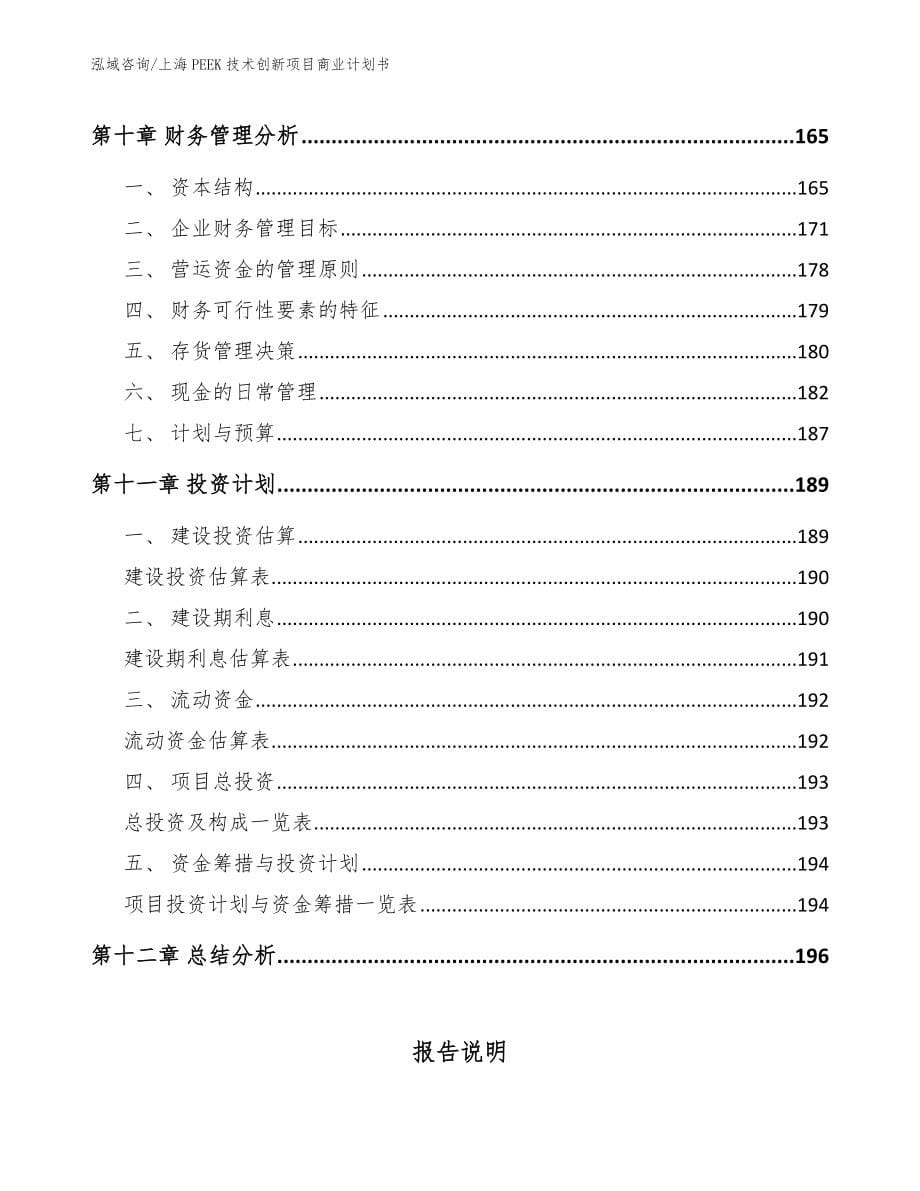 上海PEEK技术创新项目商业计划书_第5页