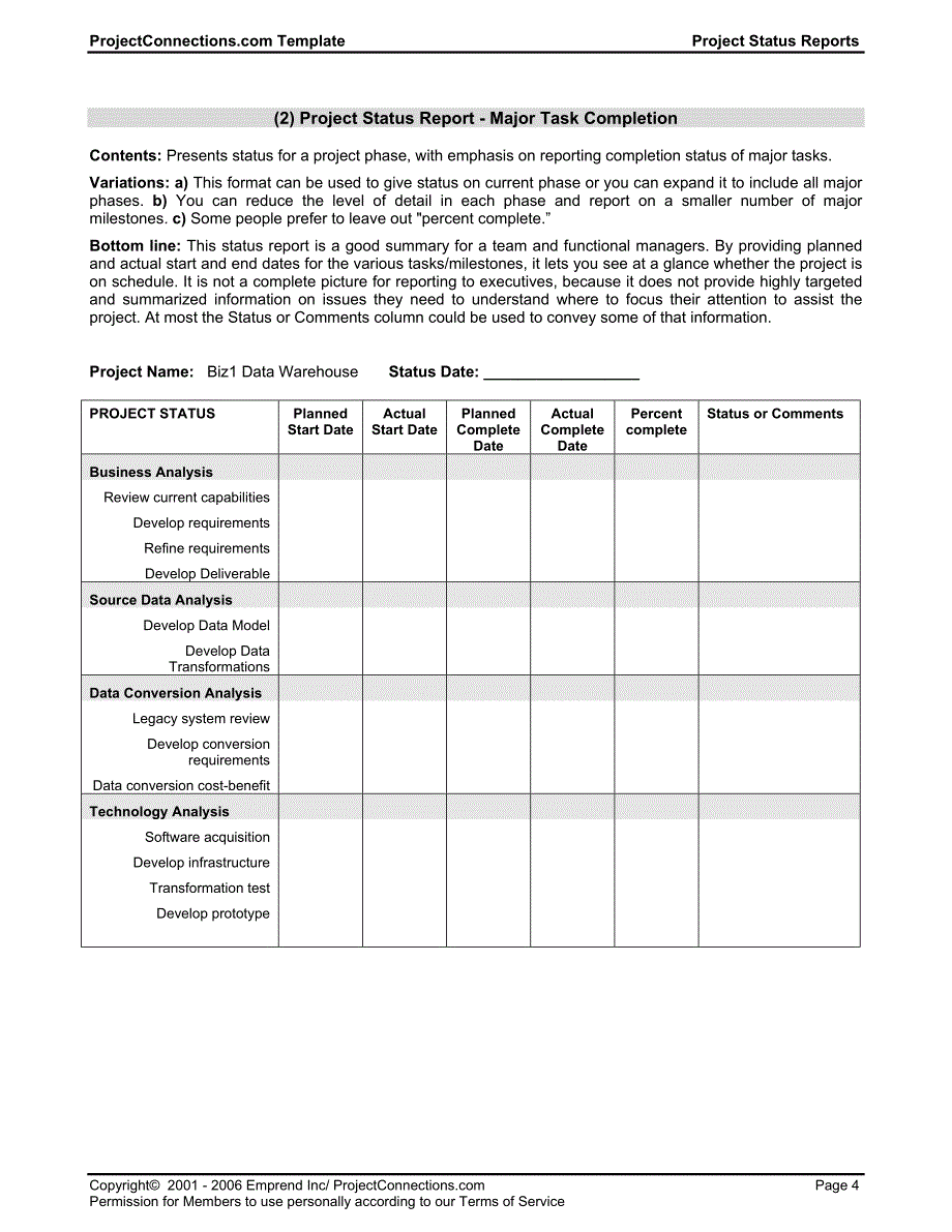 ProjectProgressReportTemplate_第4页