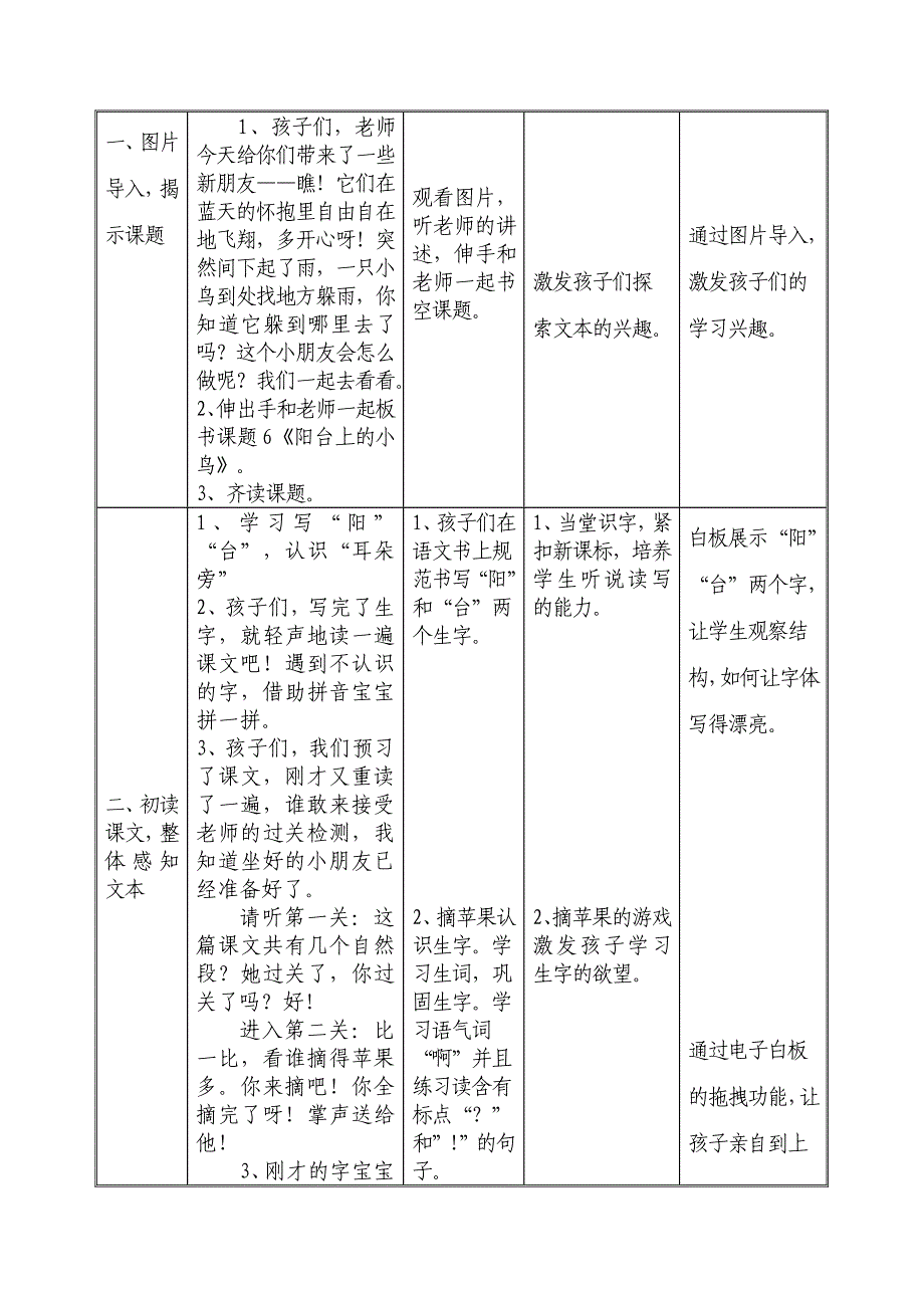 《阳台上的小鸟》一年级下册_第2页