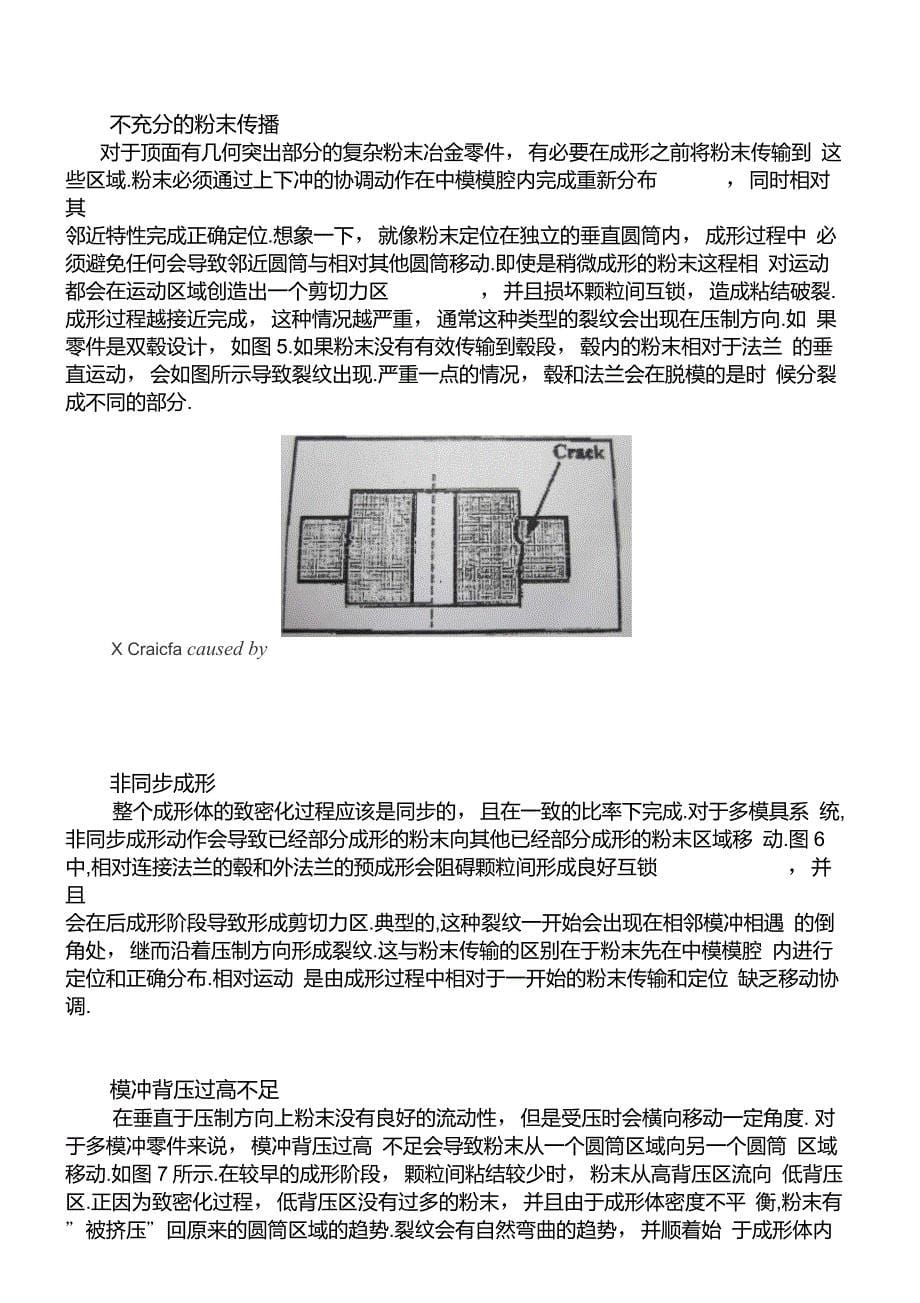 粉末冶金成形体裂纹产生的常见的原因_第5页