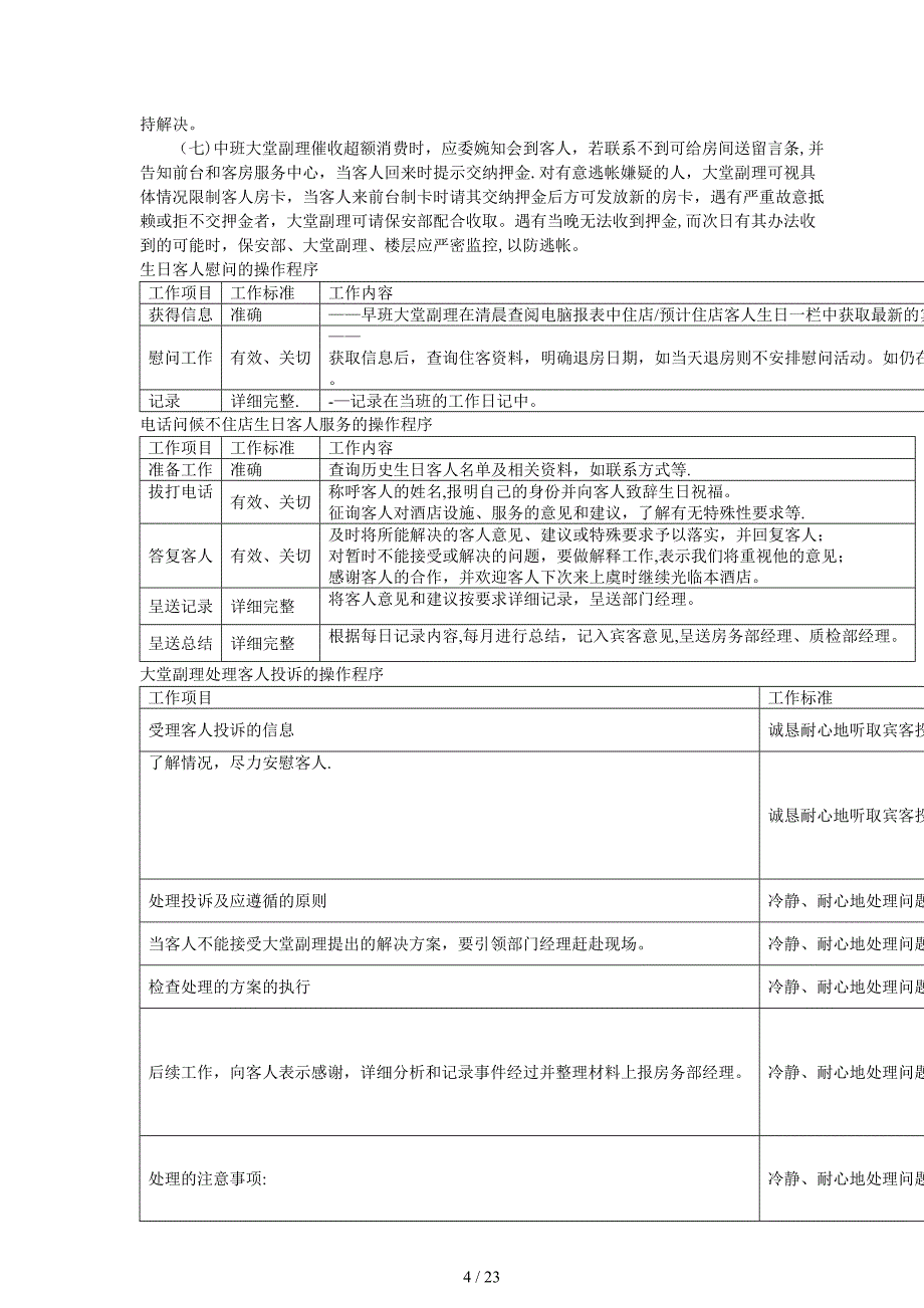 酒店大堂副理工作职责_第4页