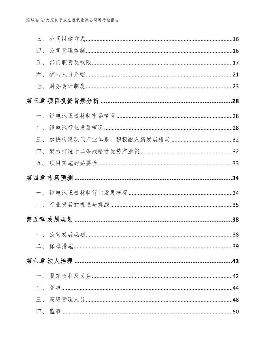 太原关于成立氢氧化镍公司可行性报告（模板）_第4页