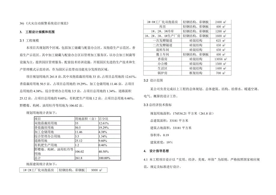 山西某公司食用菌生产示范园建设项目初步设计说明_第3页