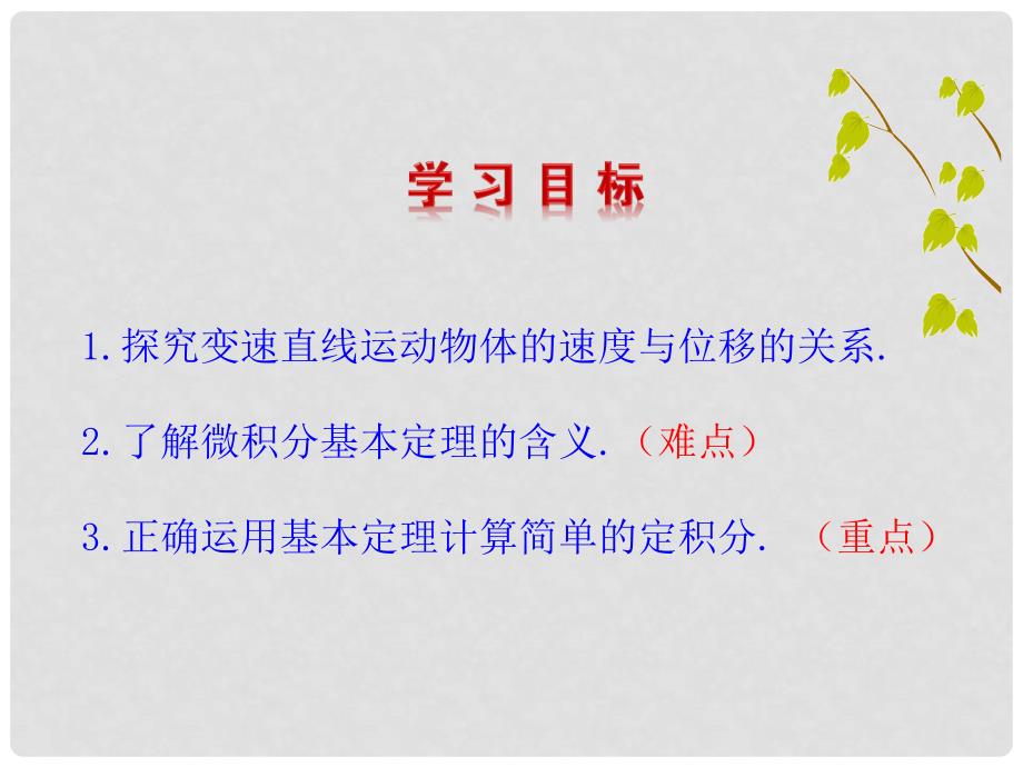 高中数学 第一章 导数及其应用 1.6 微积分基本定理课件1 新人教A版选修22_第4页