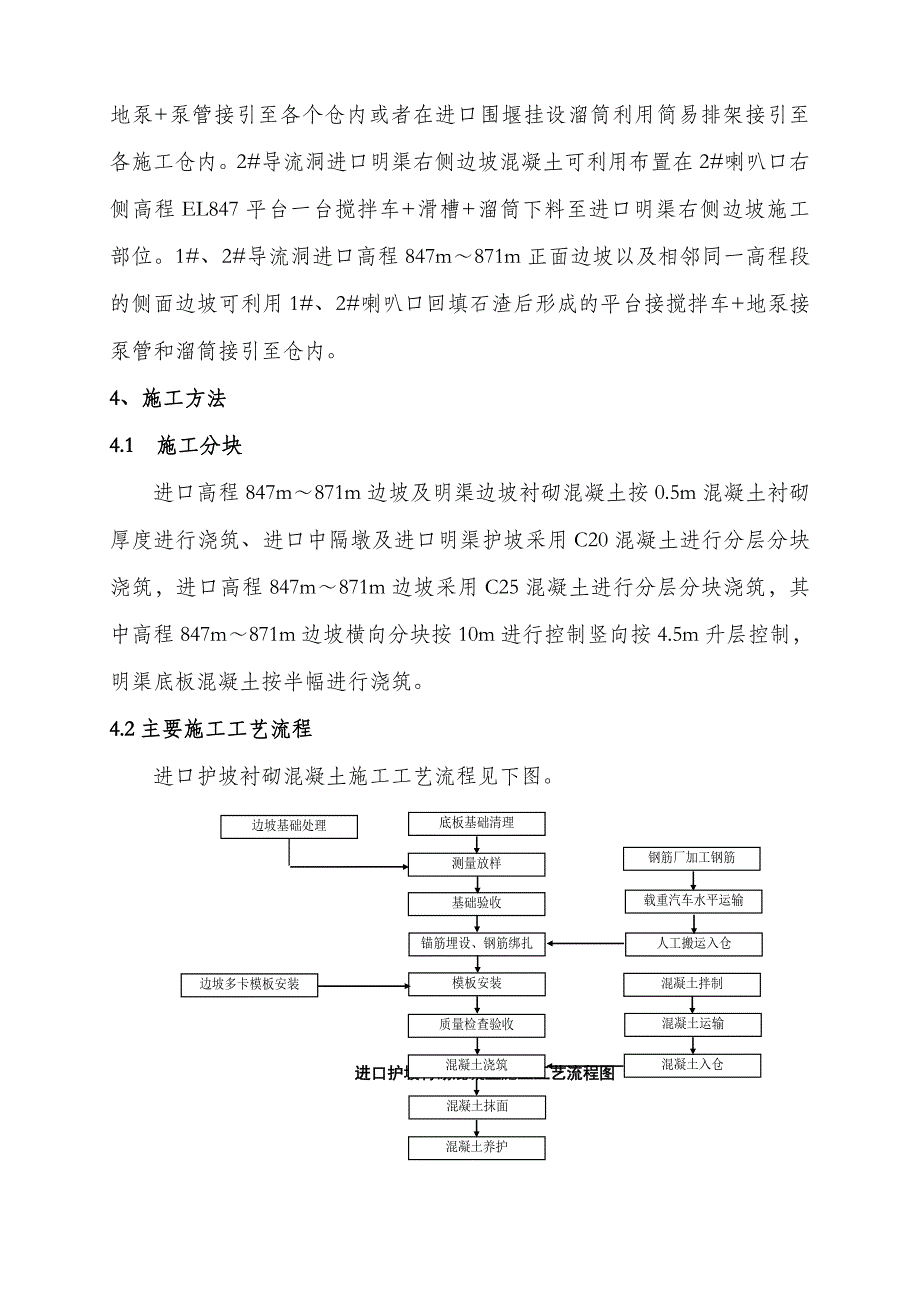 进口护坡衬砌砼施工措施_第3页