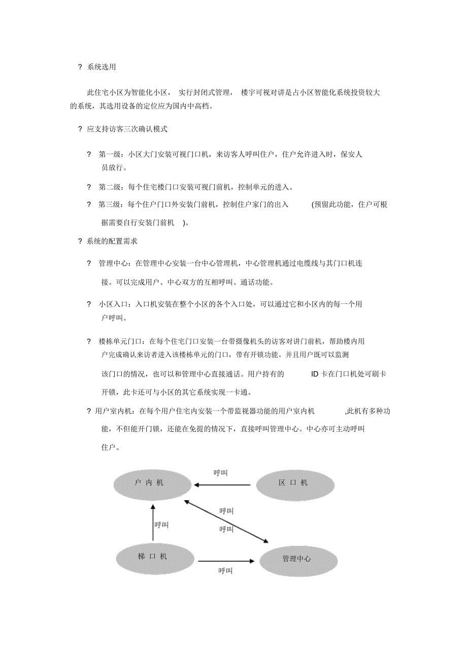 楼宇对讲系统设计方案_第5页