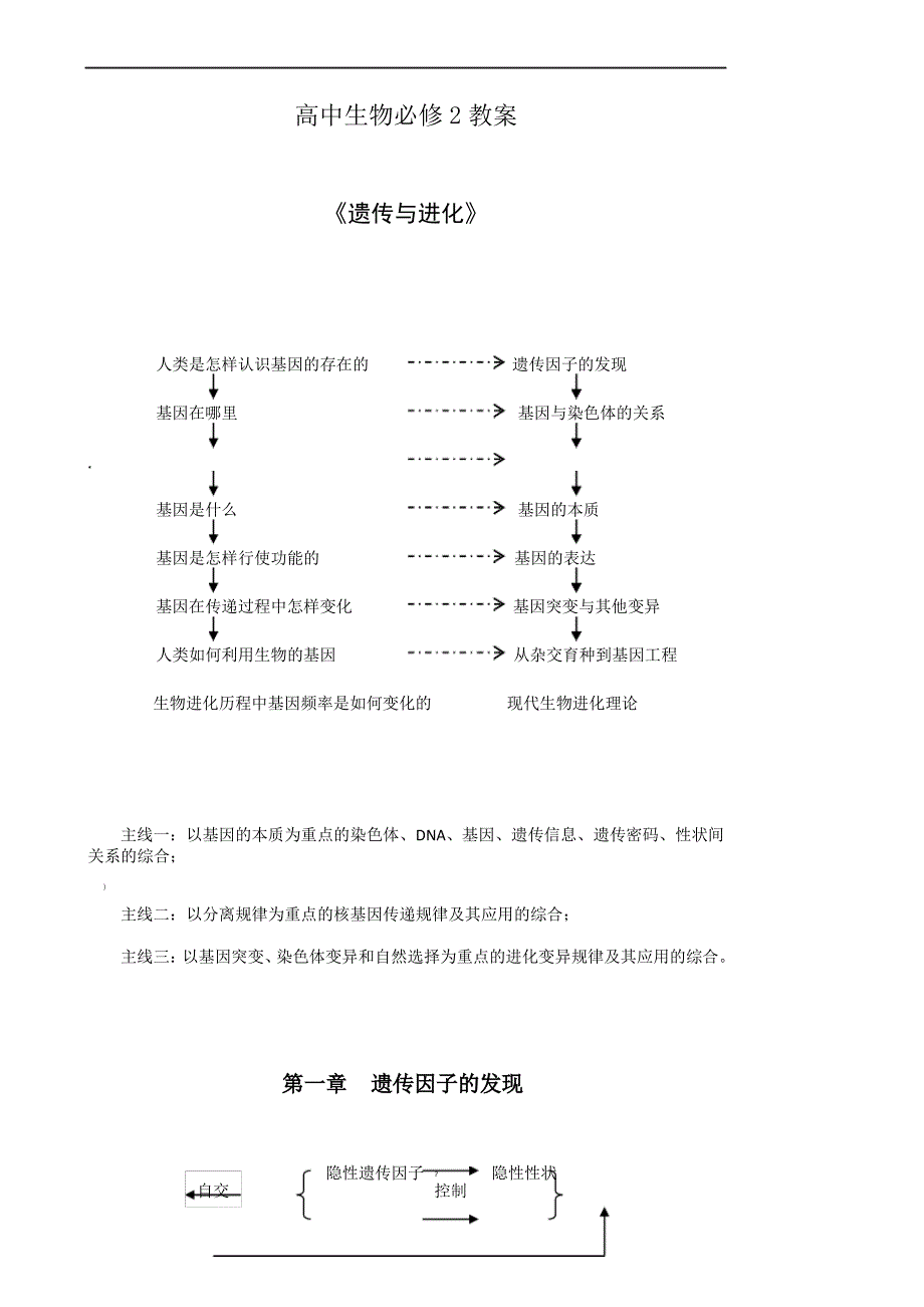 高三生物教案(20节精品)(一轮教师用)_第1页