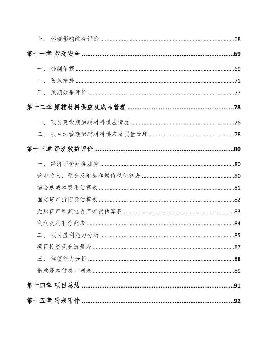 石家庄布袋项目可行性研究报告(DOC 70页)_第5页