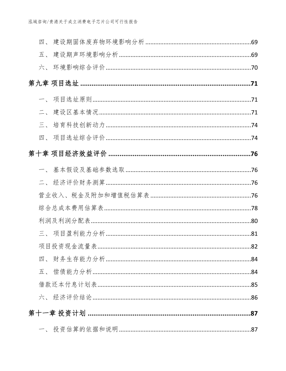 贵港关于成立消费电子芯片公司可行性报告_范文参考_第4页