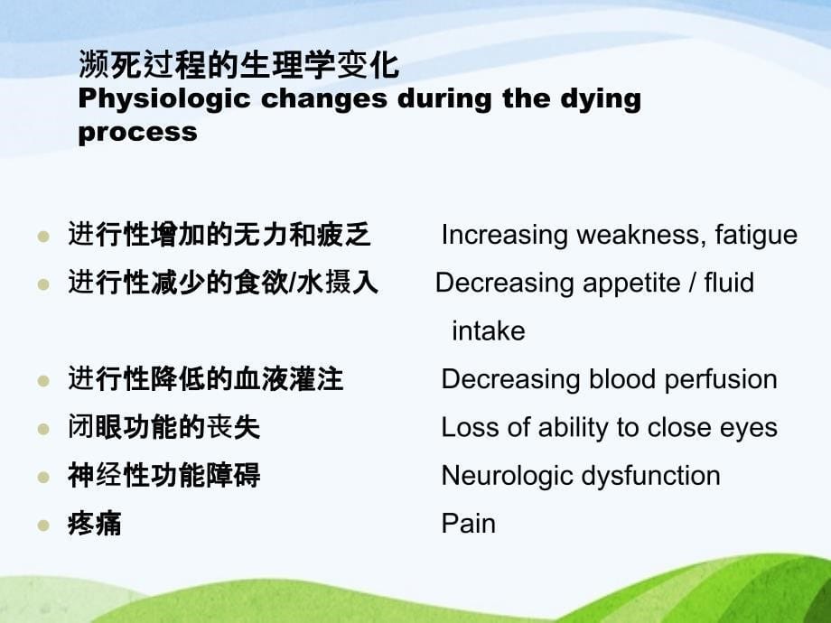 濒死的病人生理学的变化症状的处理_第5页