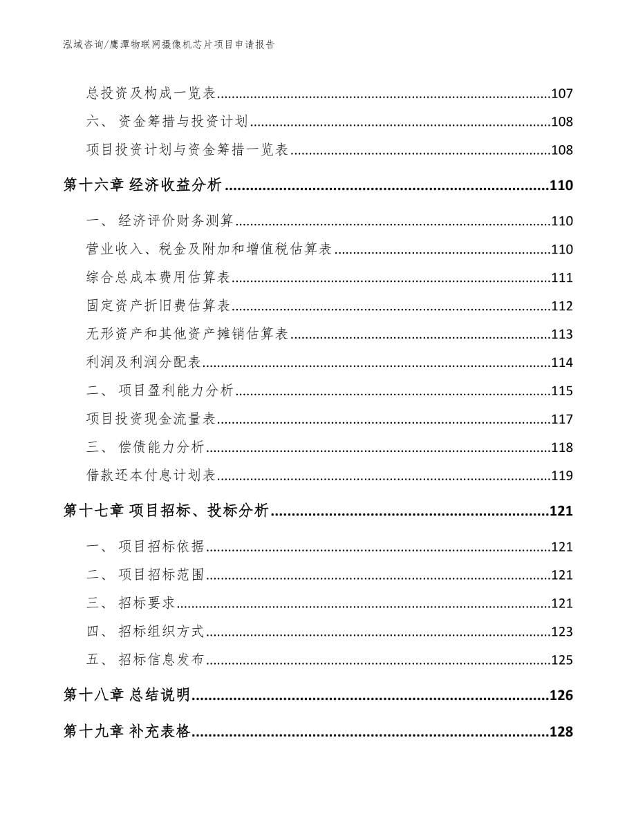 鹰潭物联网摄像机芯片项目申请报告_参考范文_第5页