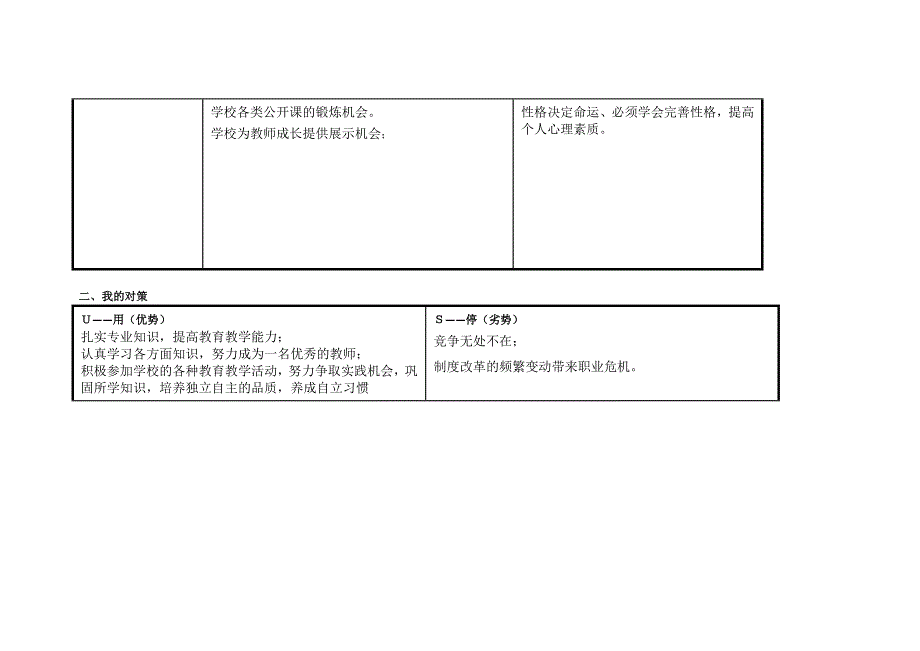 刘志广个人自我诊断SWOT分析表.doc_第2页