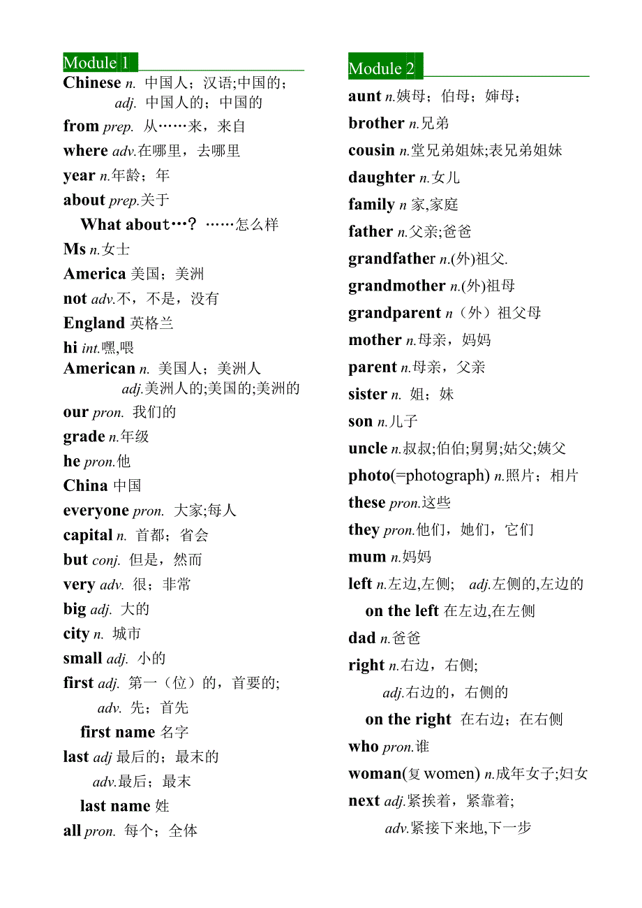 最新外延七年级上册单词_第4页