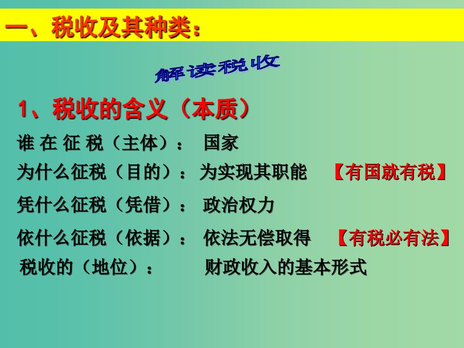 高中政治 8.2征税和纳税课件 新人教版必修1.ppt_第3页