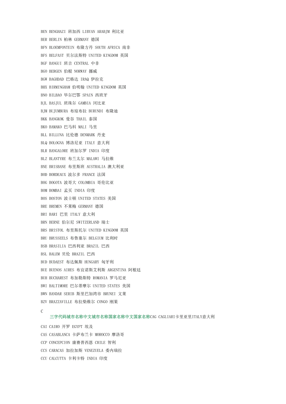 空运港口及三位代码_第2页