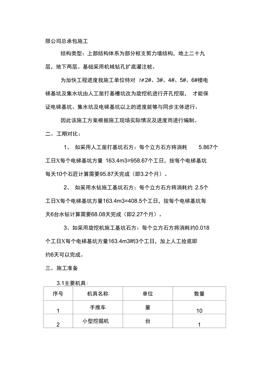 电梯基坑土石方开挖施工方案_第2页