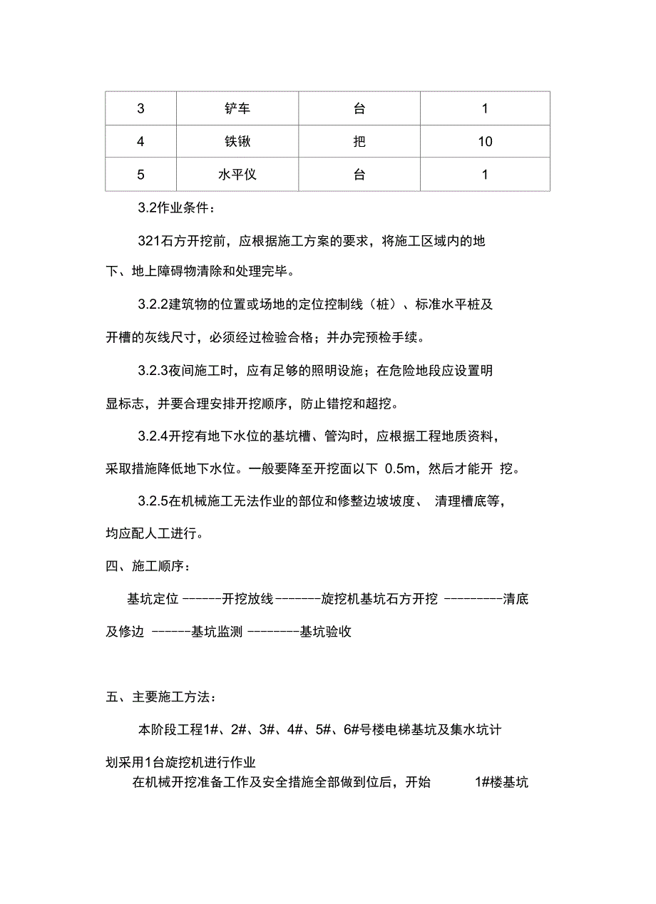 电梯基坑土石方开挖施工方案_第3页