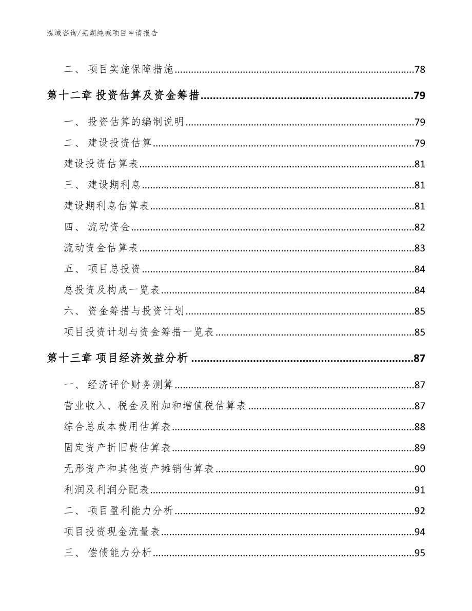 芜湖纯碱项目申请报告【模板】_第5页