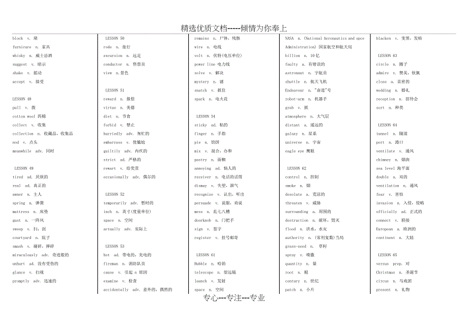 新概念英语第二册分课单词表-词汇表_第4页