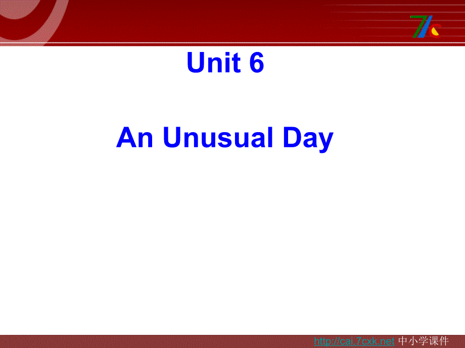 闽教版英语六上Unit 6An Unusual DayPart A课件1_第1页