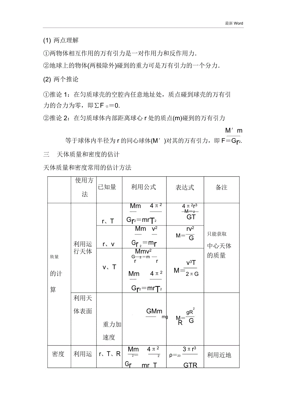 2021届高考物理一轮复习专题天体运动.doc_第2页