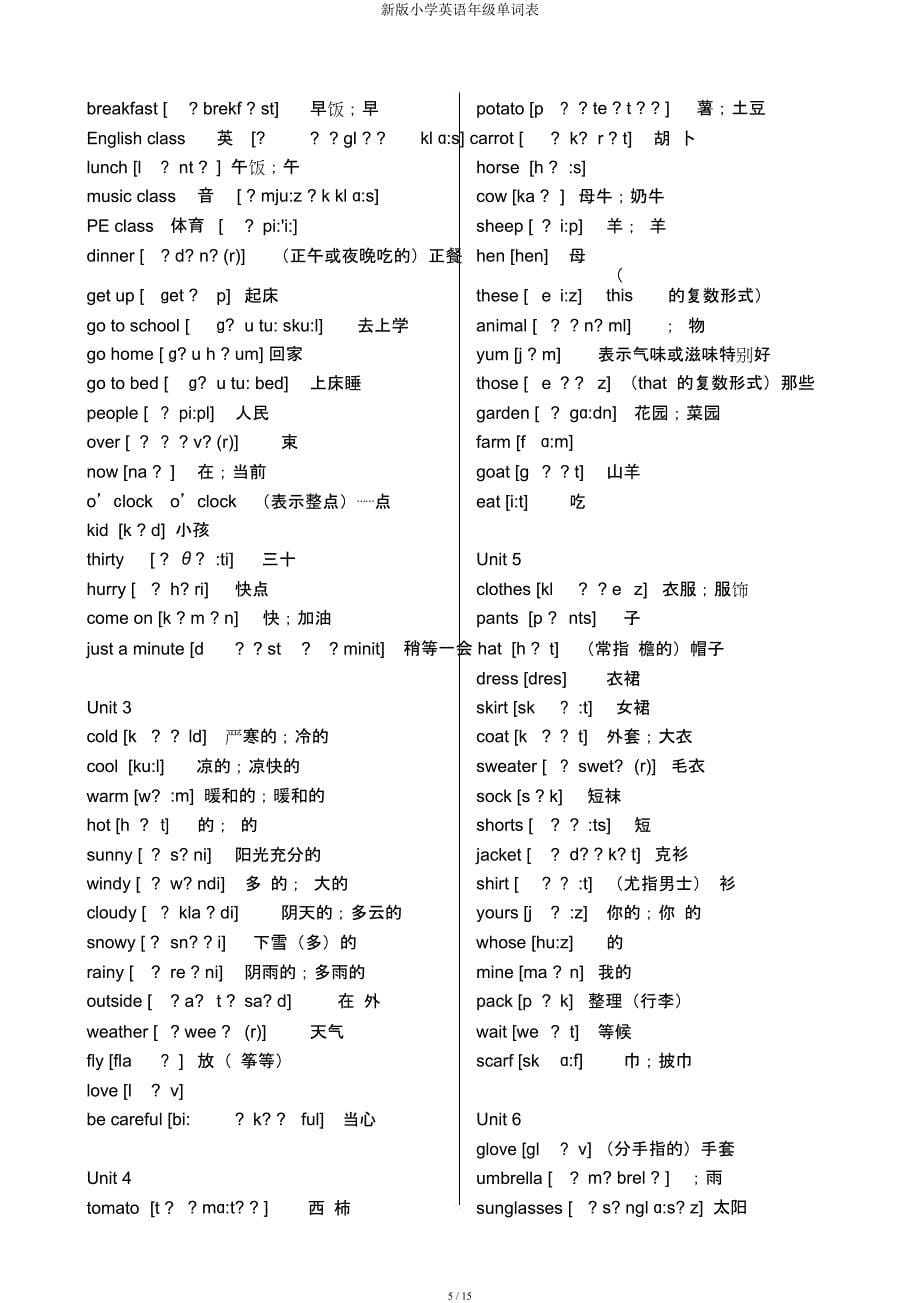 新小学英语年级单词表.docx_第5页