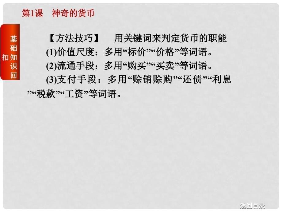 高考复习方案（新课标）高考政治一轮复习 第一单元 生活与消费课件 新人教版_第5页