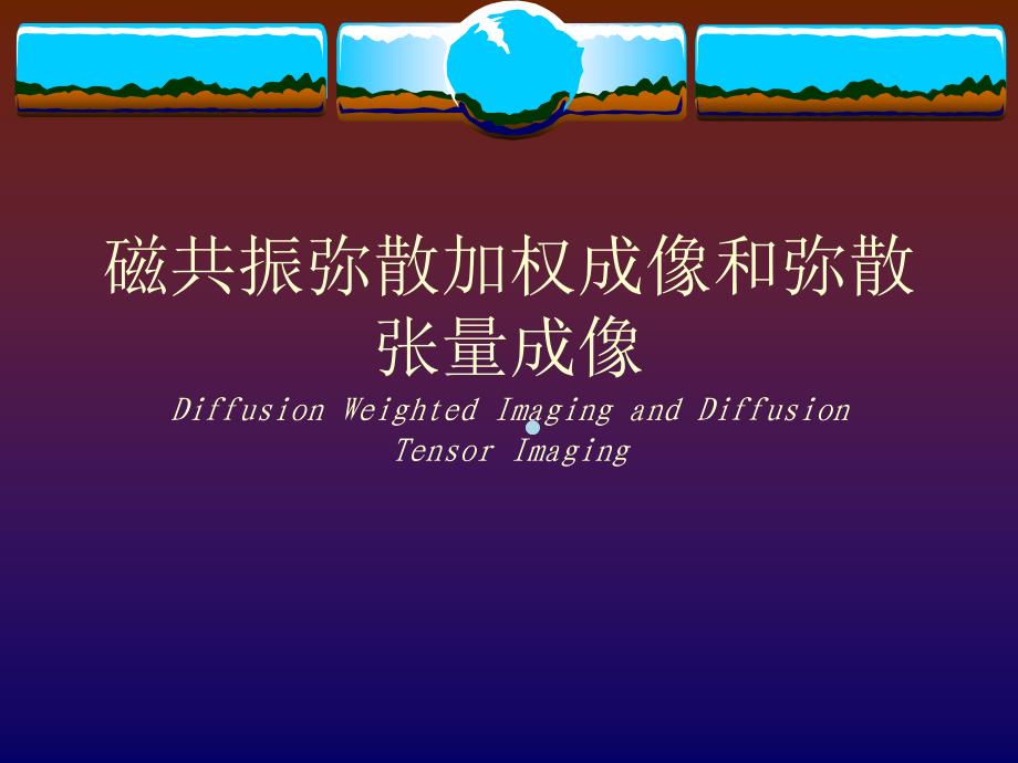 磁共振弥散加权成像和弥散张量成像课件_第1页