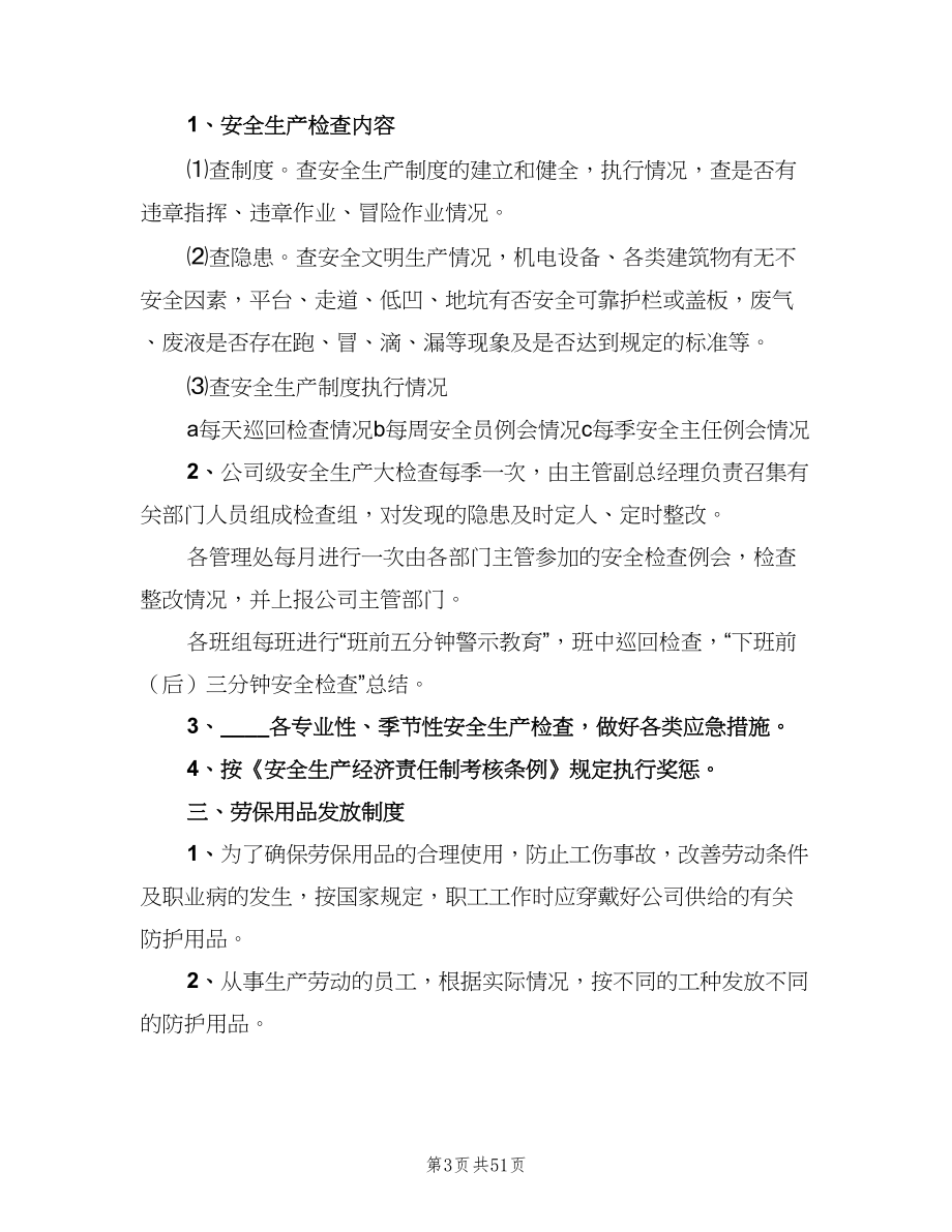 某公司安全生产规章制度（六篇）_第3页