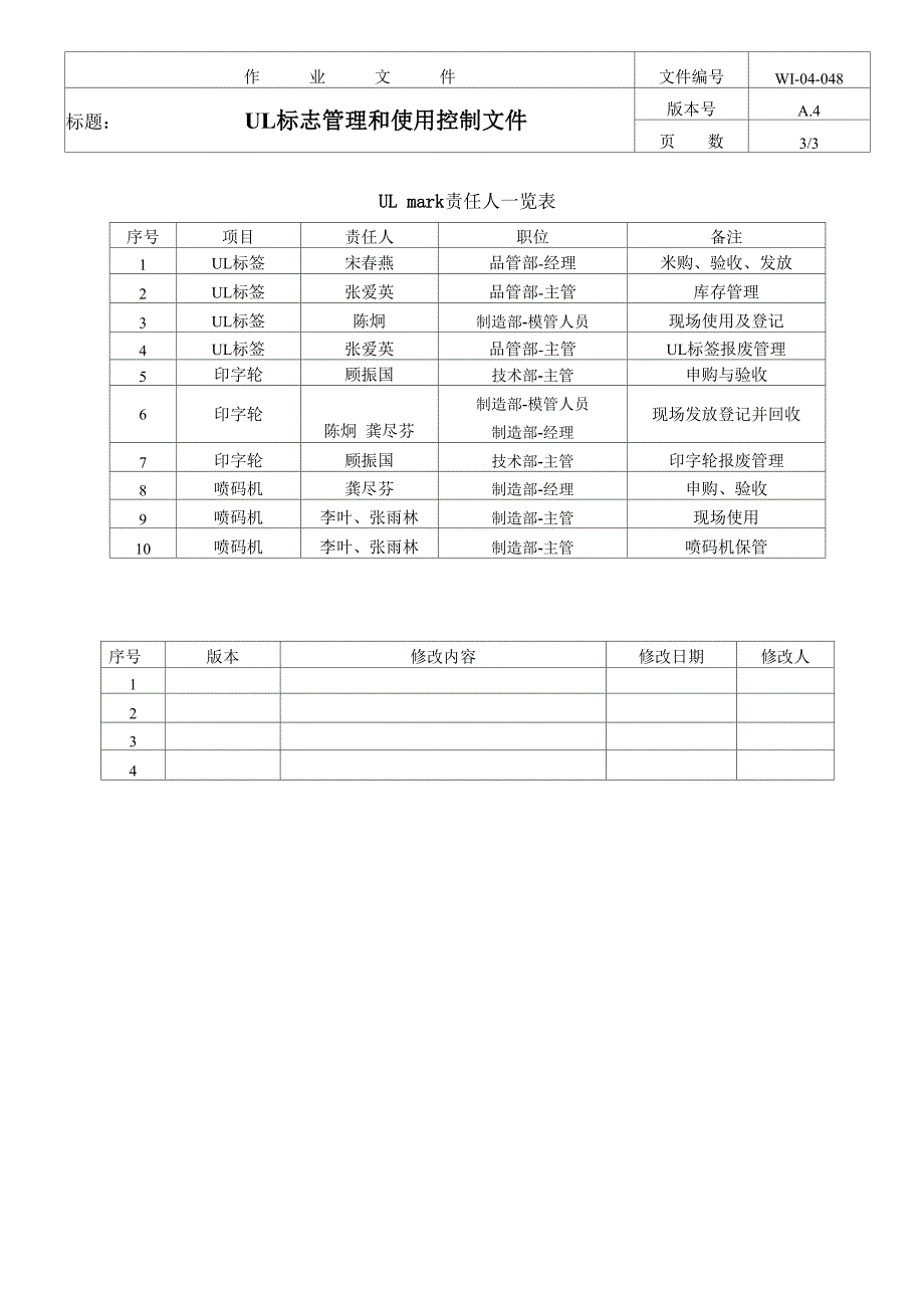 UL标志管理和使用控制_第3页