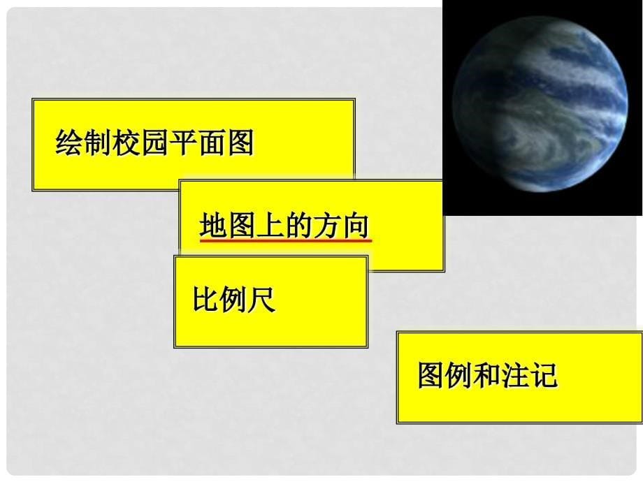 山东枣庄峄城区古邵中学七年级地理上册 第二章 第一节 地图的基本要素课件 商务星球版_第5页