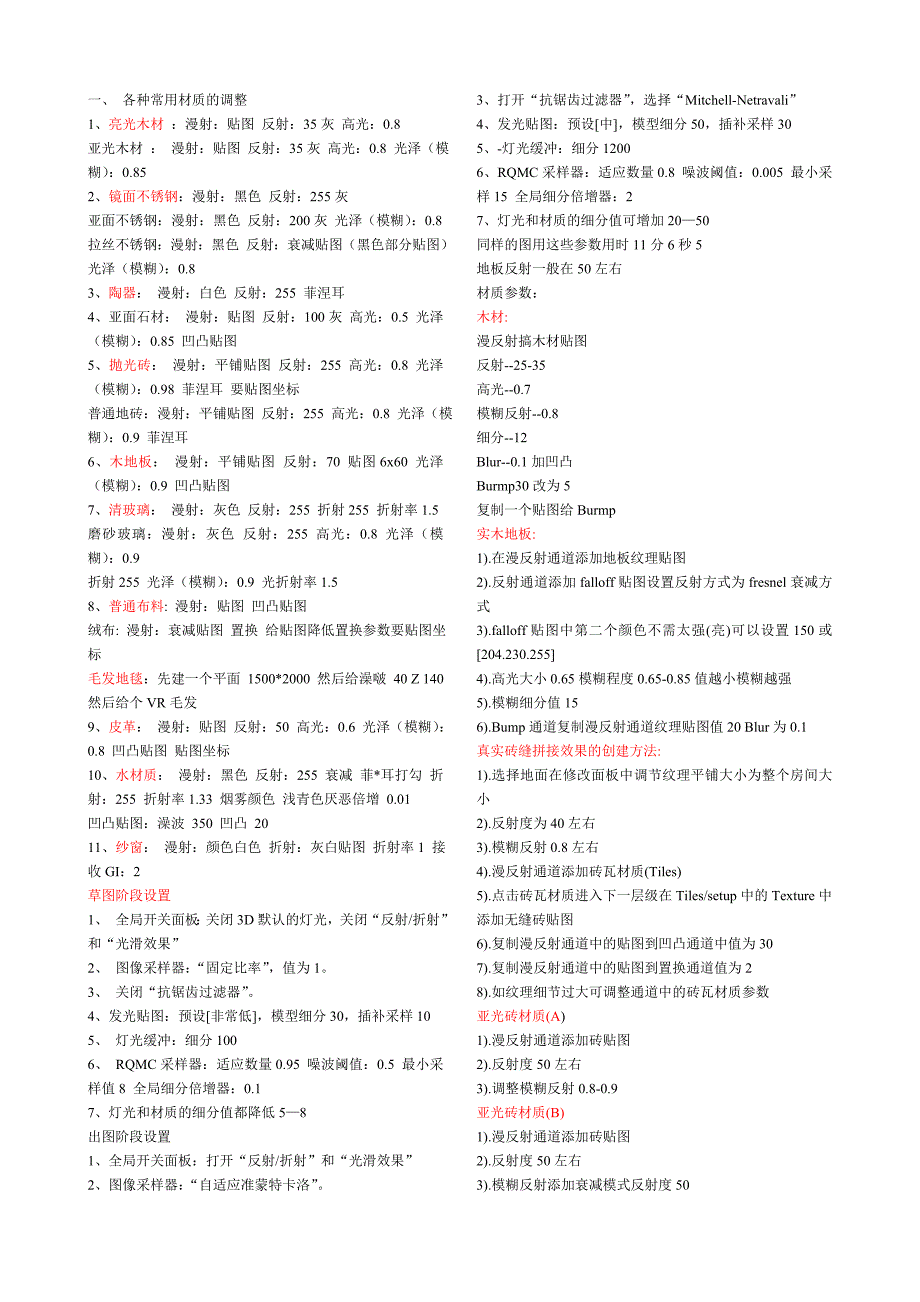 材质参数79002(精品)_第1页