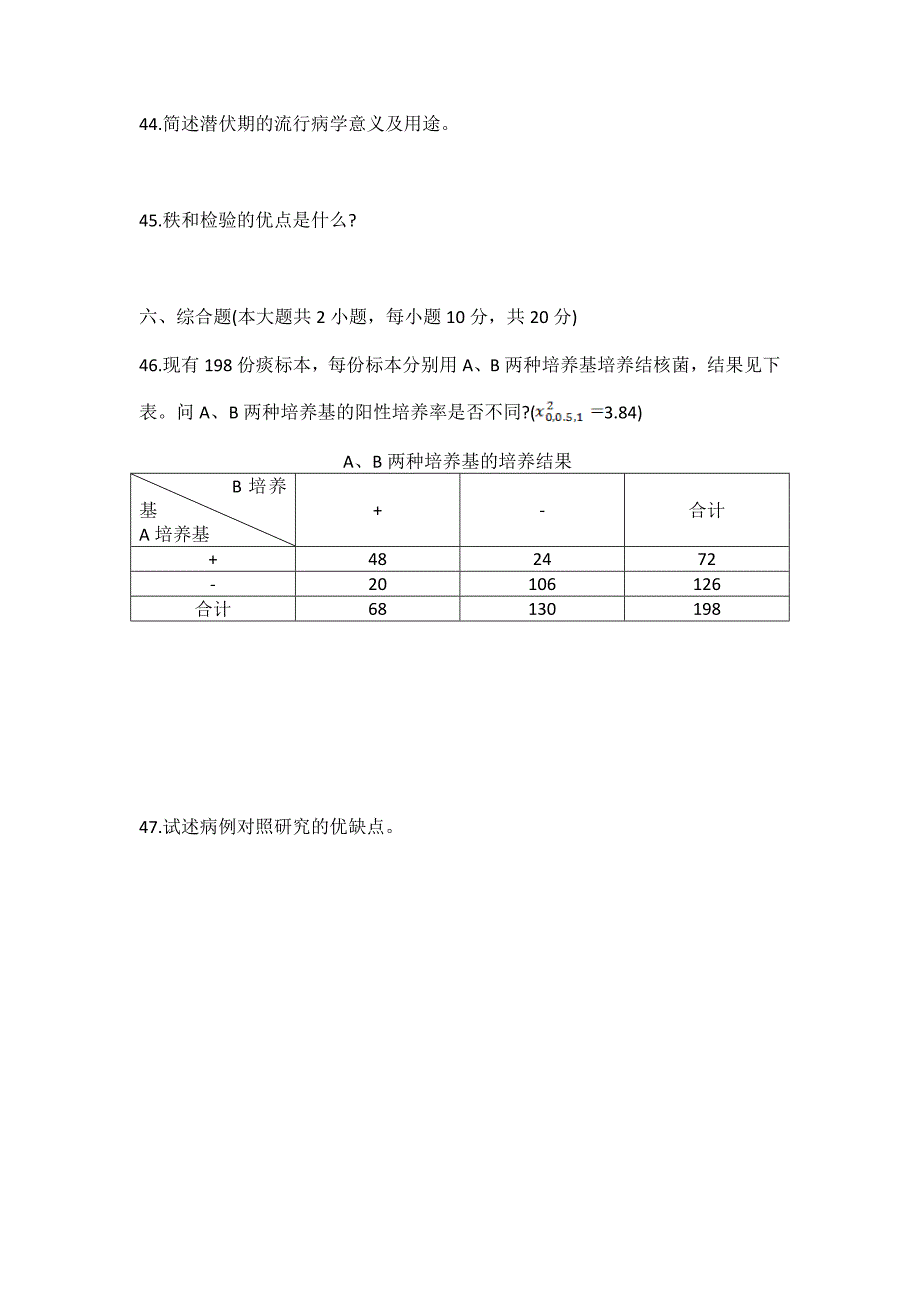 预防医学期末试题_第4页