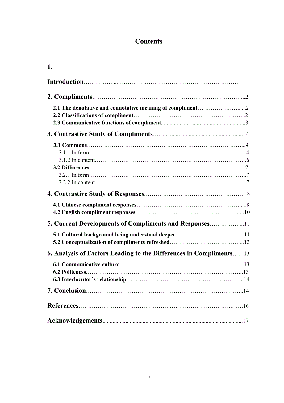 Linguistic Characteristics of Chinese and English Compliments and Responses A Contrastive Study_第2页