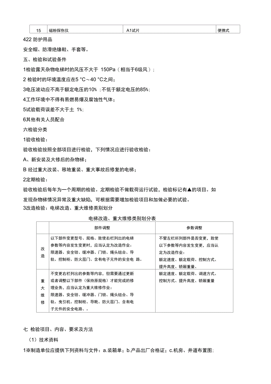 6908杂物电梯检验工艺DOC_第3页