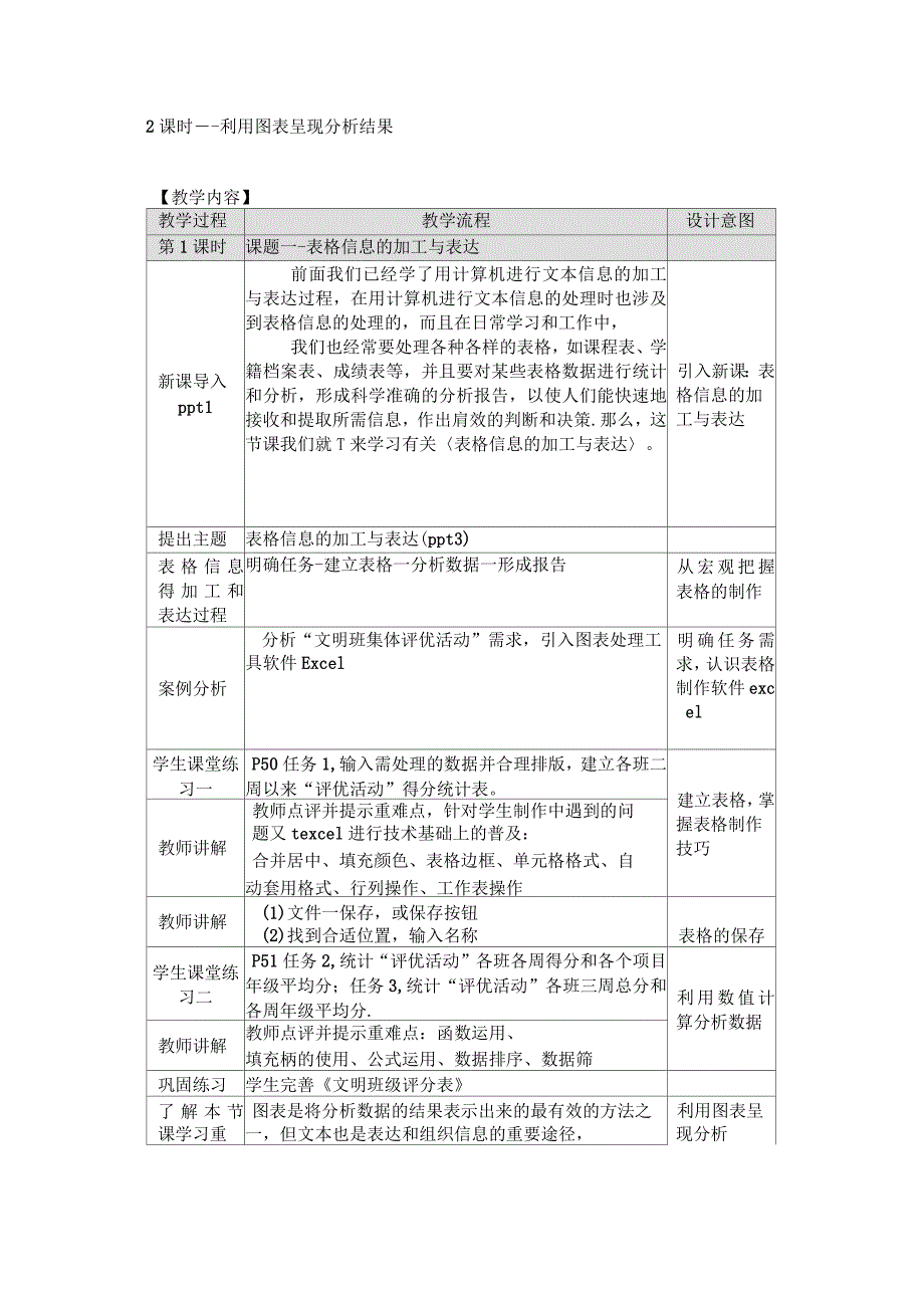 表格信息的加工与表达教案_第3页