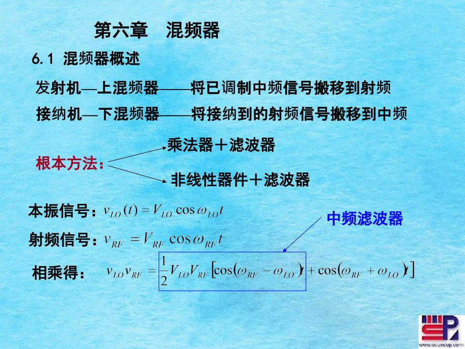 射频通信混频器教学ppt课件_第1页