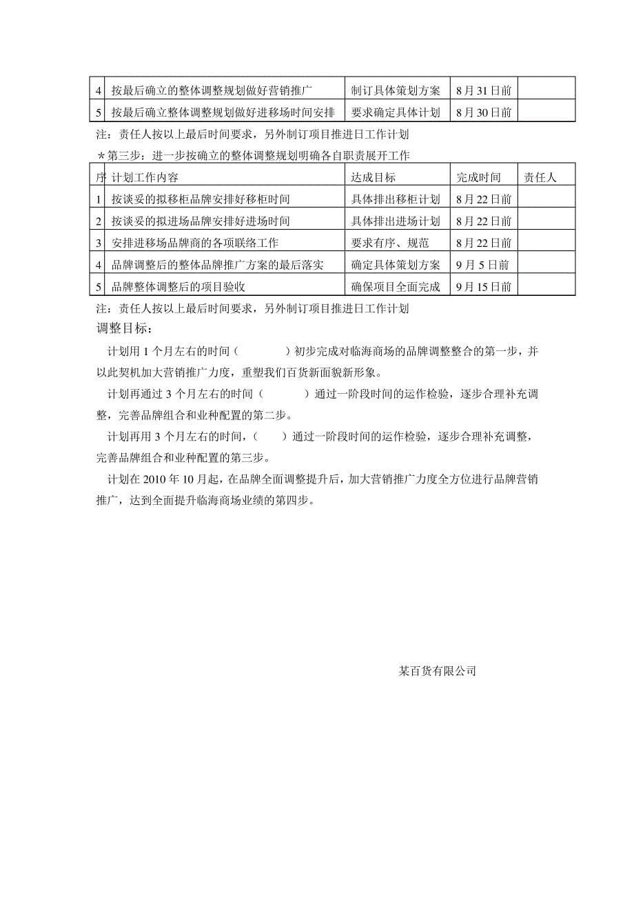 商场调整计划_第5页