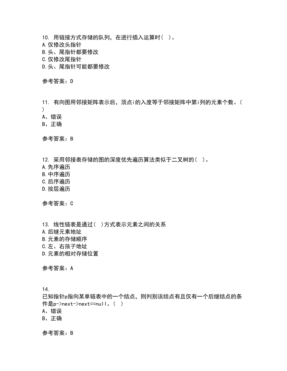 西北工业大学21春《数据结构》离线作业一辅导答案61_第3页