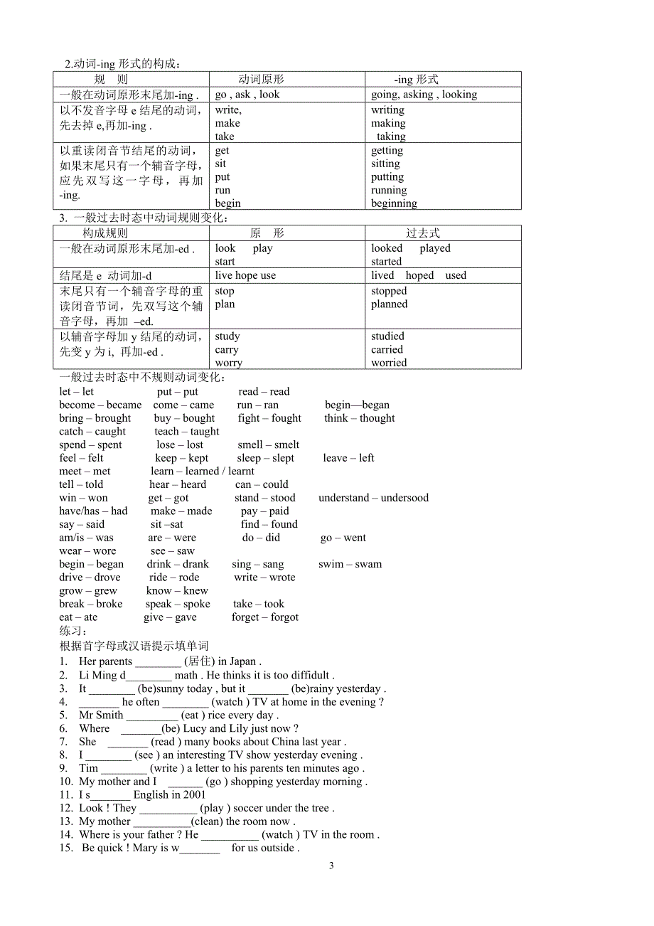 七年级总时态复习_第3页