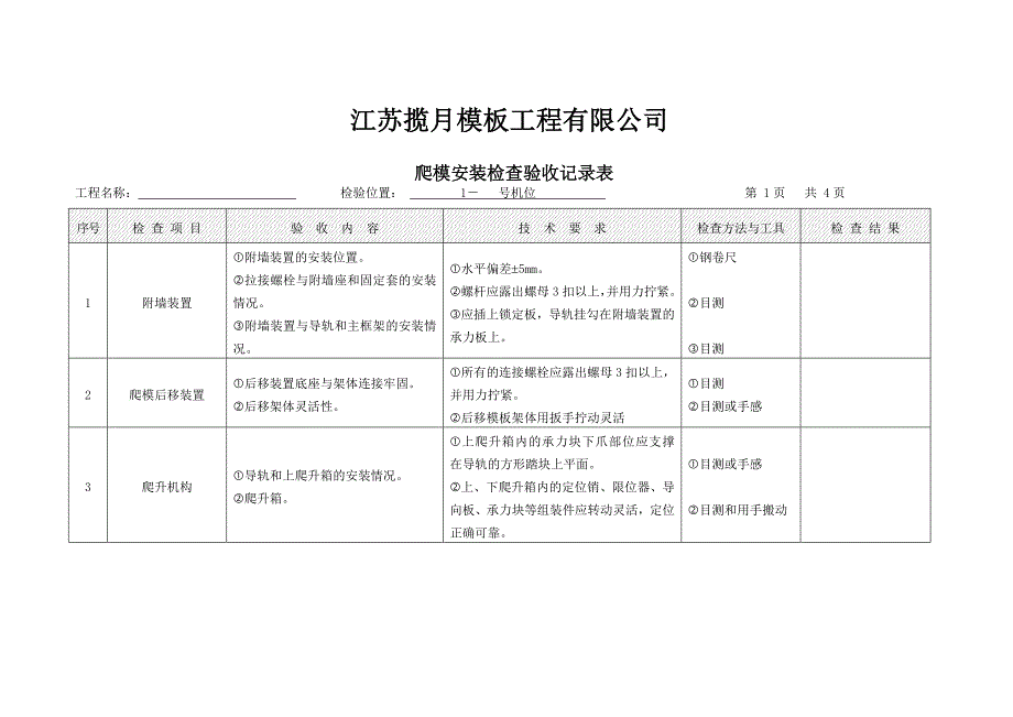 爬模安全检查表.doc_第1页