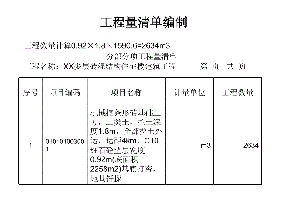 工程量清单计价编制例题_第2页