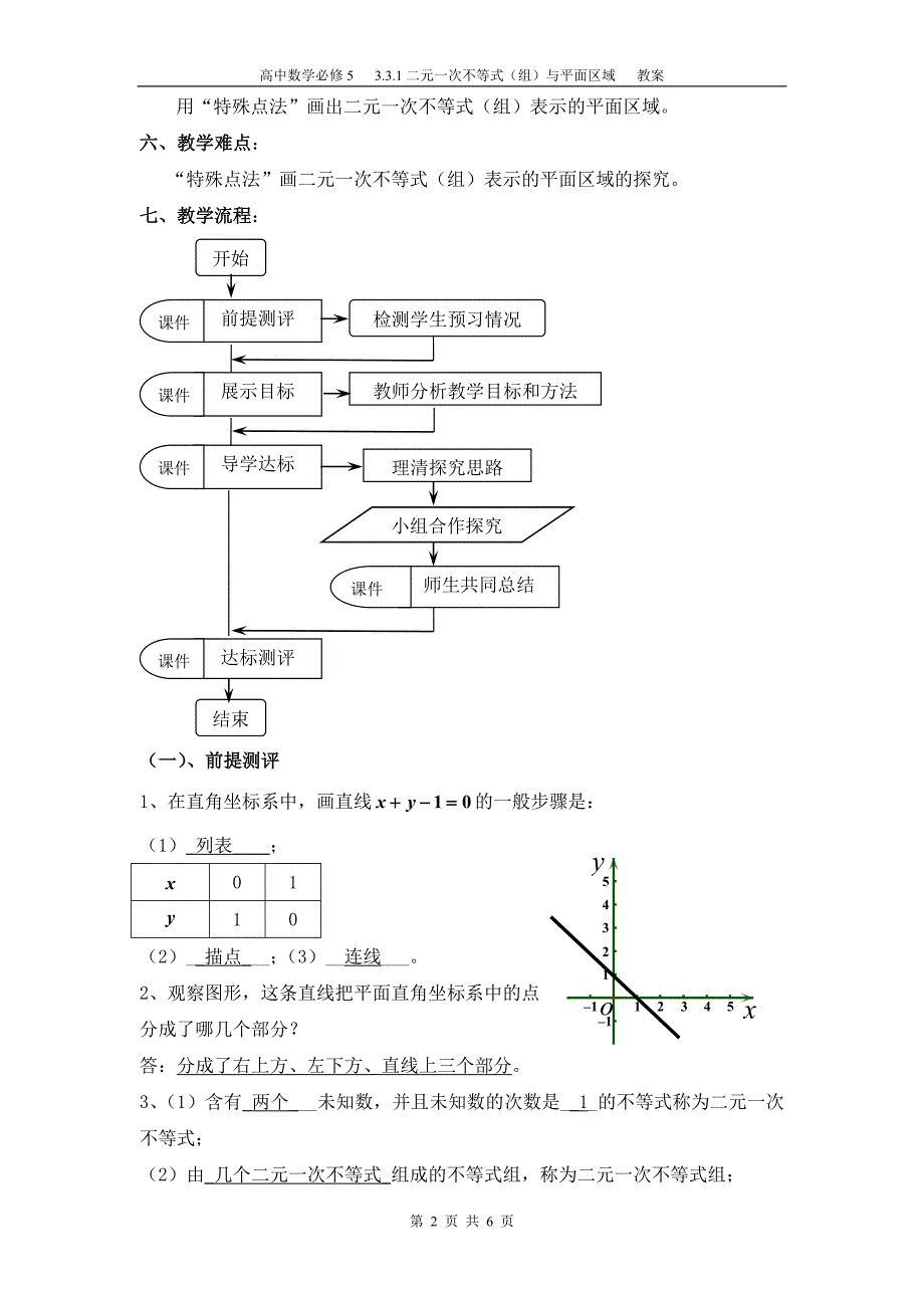 &#167;3.3.1二元一次不等式(组)与平面区域教案.doc_第2页